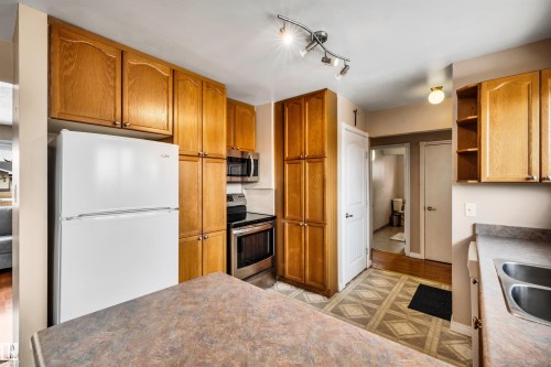 13012 79 Street, Edmonton, AB - Indoor Photo Showing Kitchen With Double Sink