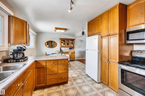 13012 79 Street, Edmonton, AB - Indoor Photo Showing Kitchen With Double Sink
