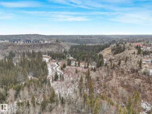 This property offers expansive views of a verdant landscape featuring a winding river and dense tree coverage - 11704 11 Avenue, Edmonton, AB - Outdoor With View