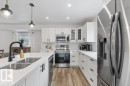 12 Abel Place, St. Albert, AB  - Indoor Photo Showing Kitchen With Stainless Steel Kitchen With Double Sink With Upgraded Kitchen 