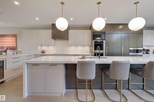 13508 Ravine Drive, Edmonton, AB - Indoor Photo Showing Kitchen With Upgraded Kitchen