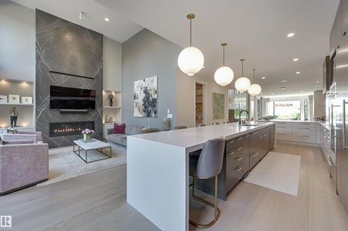 13508 Ravine Drive, Edmonton, AB - Indoor With Fireplace