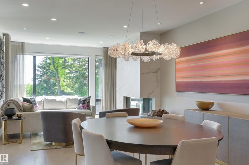 13508 Ravine Drive, Edmonton, AB - Indoor Photo Showing Dining Room