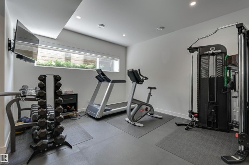13508 Ravine Drive, Edmonton, AB - Indoor Photo Showing Gym Room