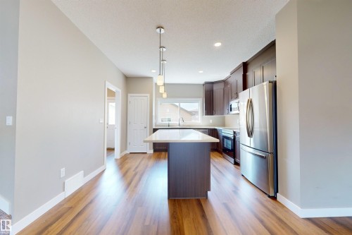 3704 2 Street, Edmonton, AB - Indoor Photo Showing Kitchen With Stainless Steel Kitchen