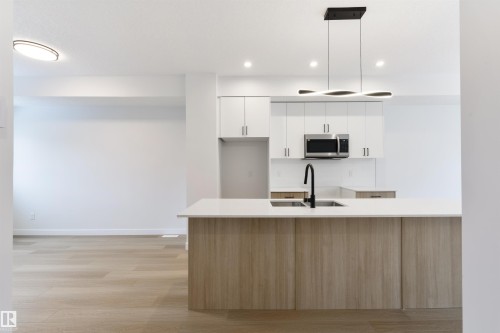 49 18120 28 Ave, Edmonton, AB - Indoor Photo Showing Kitchen With Double Sink With Upgraded Kitchen