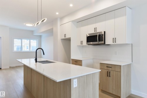 49 18120 28 Ave, Edmonton, AB - Indoor Photo Showing Kitchen With Double Sink