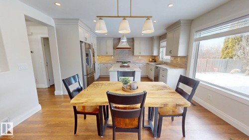 458 Riverpark Drive, Fort Saskatchewan, AB - Indoor Photo Showing Dining Room