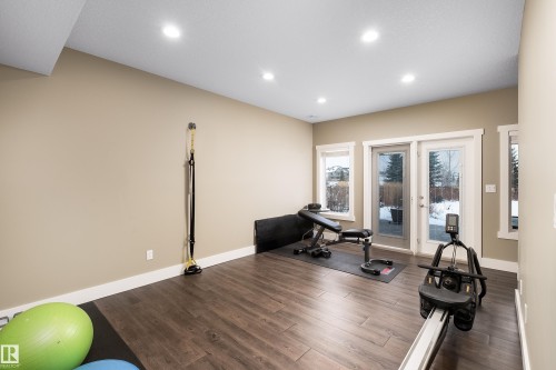 1079 Genesis Lake Boulevard, Stony Plain, AB - Indoor Photo Showing Gym Room