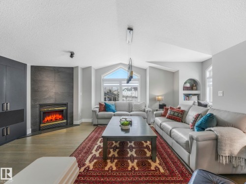 14 Eldon Court, St. Albert, AB - Indoor Photo Showing Living Room With Fireplace