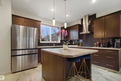 2028 74 Street, Edmonton, AB - Indoor Photo Showing Kitchen With Upgraded Kitchen