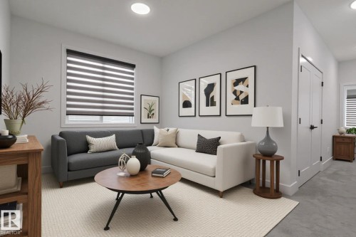 7446 Colonel Mewburn Road, Edmonton, AB - Indoor Photo Showing Living Room