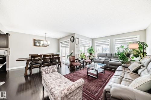 Multiple windows allowing ample light for every season. - 1723 Hammond Crescent Nw, Edmonton, AB - Indoor Photo Showing Living Room