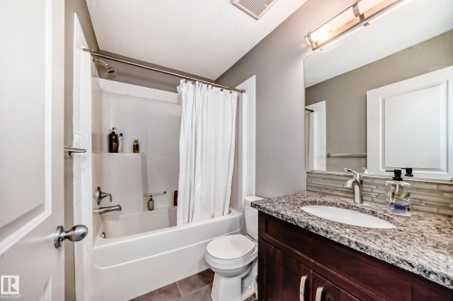 One of 4 four bedrooms.  Two  4 pc. and one 3 piece and one 2 piece. - 1723 Hammond Crescent Nw, Edmonton, AB - Indoor Photo Showing Bathroom