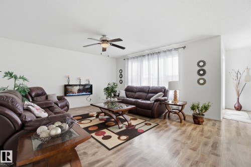 1181 Westerra Link, Stony Plain, AB - Indoor Photo Showing Living Room With Fireplace