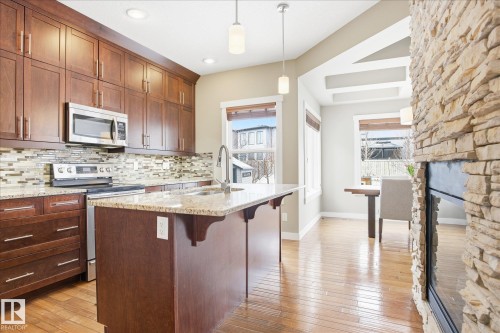 1408 Chahley Place, Edmonton, AB - Indoor Photo Showing Kitchen With Upgraded Kitchen