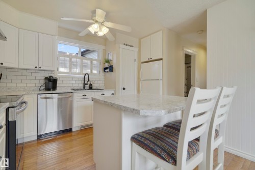 2005 108A Street, Edmonton, AB - Indoor Photo Showing Kitchen With Upgraded Kitchen