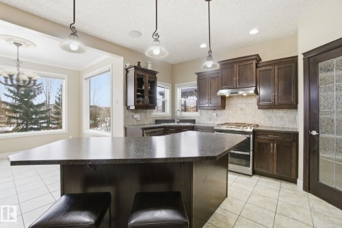 549 Hudson Road, Edmonton, AB - Indoor Photo Showing Kitchen With Double Sink With Upgraded Kitchen