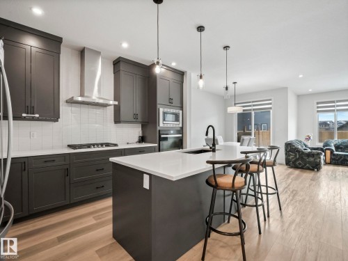 1143 Plum Lane, Edmonton, AB - Indoor Photo Showing Kitchen With Upgraded Kitchen