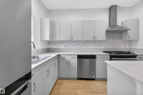 1265 Rosenthal Boulevard, Edmonton, AB - Indoor Photo Showing Kitchen With Double Sink