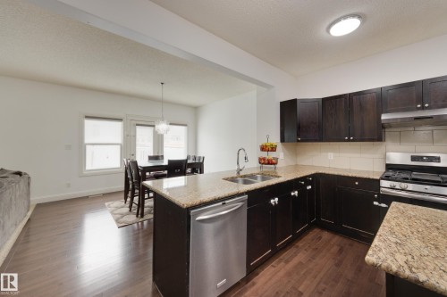 6131 10 Avenue, Edmonton, AB - Indoor Photo Showing Kitchen With Double Sink