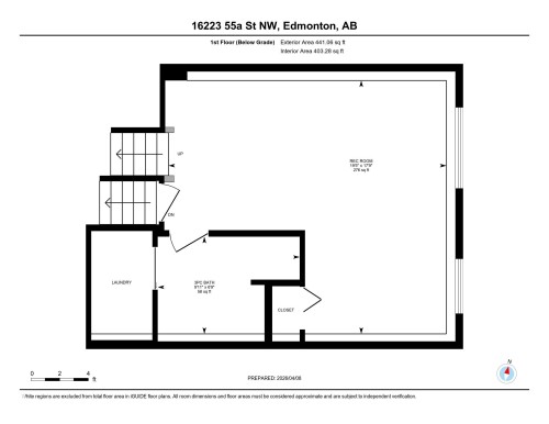 Floor plan - 16223 55A Street, Edmonton, AB - Other