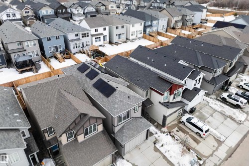 Aerial view showcasing a residential area with various property styles - 22931 96 Avenue, Edmonton, AB - Outdoor