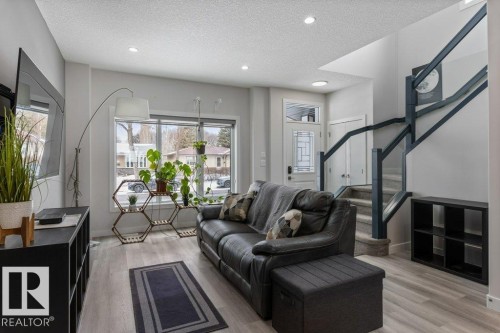 11029 150 Street, Edmonton, AB - Indoor Photo Showing Living Room