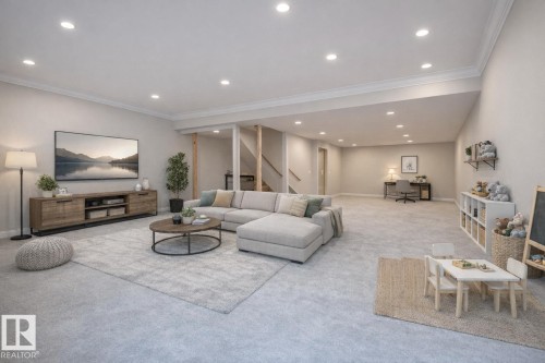 2327 84 Street, Edmonton, AB - Indoor Photo Showing Living Room