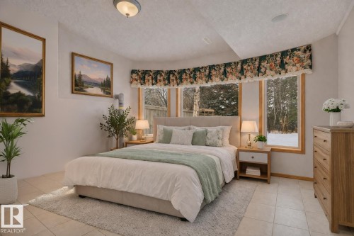 This photo has been virtually staged** - 615 Twin Brooks Bend, Edmonton, AB - Indoor Photo Showing Bedroom