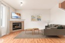 41 2021 Grantham Court, Edmonton, AB  - Indoor Photo Showing Living Room With Fireplace 