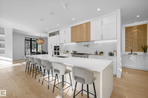 10342 138 Street, Edmonton, AB - Indoor Photo Showing Kitchen With Upgraded Kitchen