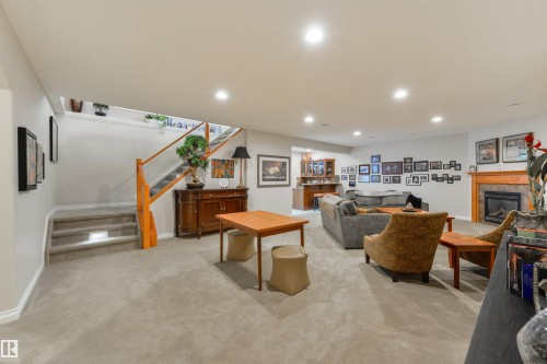 310 Caldwell Close, Edmonton, AB - Indoor With Fireplace