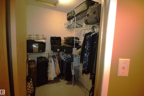 The property features a closet with built-in wire shelving and hanging rods, providing extensive storage options - 9347 175 Avenue, Edmonton, AB - Indoor