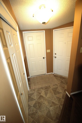 Entryway featuring patterned flooring, two paneled doors, and a ceiling-mounted light fixture - 9347 175 Avenue, Edmonton, AB - Indoor Photo Showing Other Room