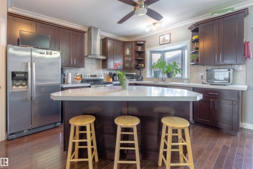 12846 122 Street, Edmonton, AB - Indoor Photo Showing Kitchen With Upgraded Kitchen