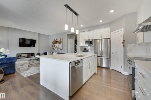 3625 Keswick Boulevard, Edmonton, AB - Indoor Photo Showing Kitchen With Upgraded Kitchen