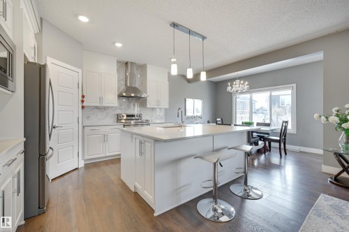 3625 Keswick Boulevard, Edmonton, AB - Indoor Photo Showing Kitchen With Upgraded Kitchen