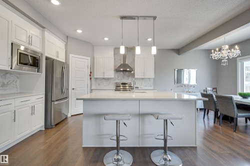 3625 Keswick Boulevard, Edmonton, AB - Indoor Photo Showing Kitchen With Upgraded Kitchen