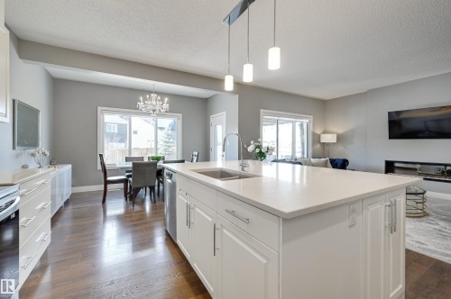 3625 Keswick Boulevard, Edmonton, AB - Indoor Photo Showing Kitchen With Double Sink
