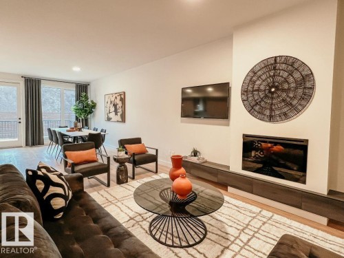 2336 160 Street, Edmonton, AB - Indoor Photo Showing Living Room With Fireplace
