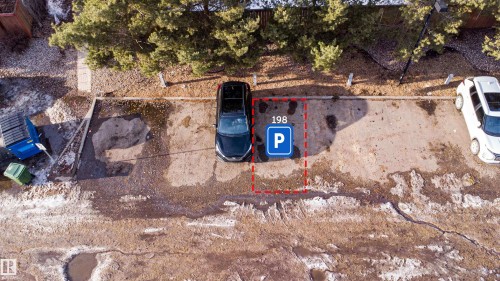 Dedicated parking space (198) provides convenient vehicle accommodation - 224 3425 19 Street Nw, Edmonton, AB - Outdoor