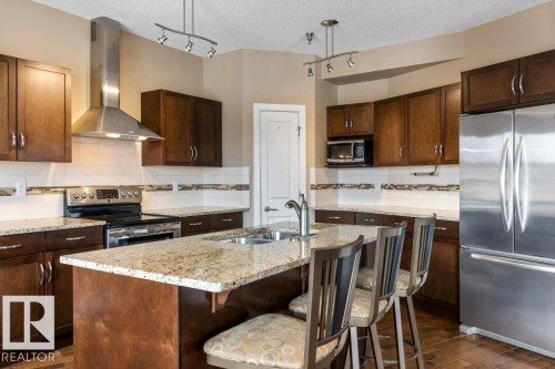 205 35 Sturgeon Road, St. Albert, AB - Indoor Photo Showing Kitchen With Double Sink