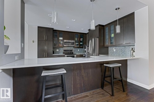 1251 Secord Landing, Edmonton, AB - Indoor Photo Showing Kitchen With Upgraded Kitchen