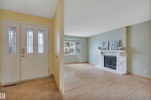 4611 41 Avenue, Beaumont, AB - Indoor With Fireplace
