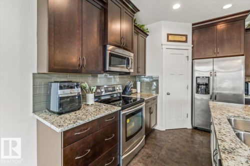 17963 78 Street, Edmonton, AB - Indoor Photo Showing Kitchen With Double Sink With Upgraded Kitchen