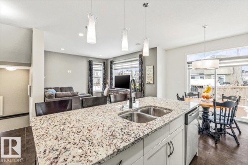 17963 78 Street, Edmonton, AB - Indoor Photo Showing Kitchen With Double Sink With Upgraded Kitchen