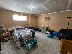 Basement bedroom, partially developed - 