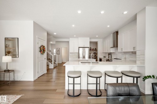 24 Rosewood Way, St. Albert, AB - Indoor Photo Showing Kitchen With Double Sink With Upgraded Kitchen