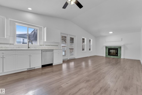 6741 162A Avenue, Edmonton, AB - Indoor Photo Showing Other Room With Fireplace